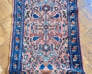 $175 - Hamadan rug #1 -wear consistent with age and use 47" x 28.5"