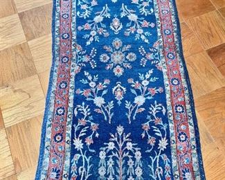 $300 - Sarouk rug #2 - wear consistent with age and use - 64.5" x 29.5"