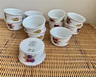 $60 - 12 total Royal Worcester 'Evesham' ramekins; 3.5"