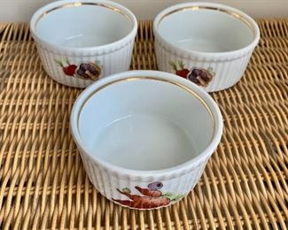 $15 - Three vegetable ramekins; 3.5”