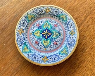 $20 - Miniature Deruta hand painted dish; 4.5" diameter
