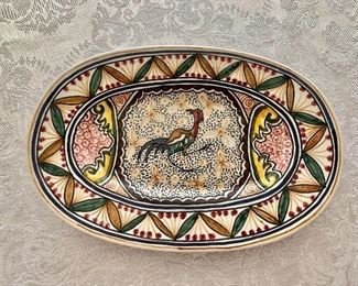 $30 - Arte Ceramica hand painted plate - 7.5" x 5"
