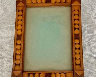 $40 -Vintage inlay frame - 5.5" x 7"