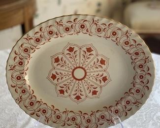 $95 - Royal Crown Derby "Rougemont" serving platter; 13” (L) x 11” (W)