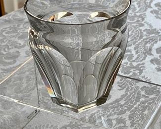 $75 - Baccarat “Harcourt” tumbler; 3.5” (D) x 3.5” (H)