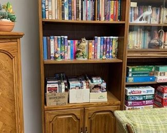 2 Wood Bookcases