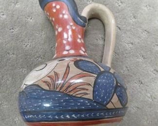Hand Painted Mexican Pitcher