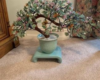 Mid Century Asian Glass Tree