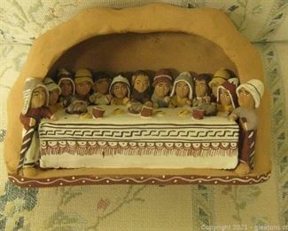 Terracotta Depiction of The Last Supper
