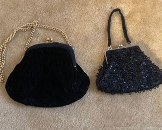 Lot of 2 Elegant Clutch Handbags