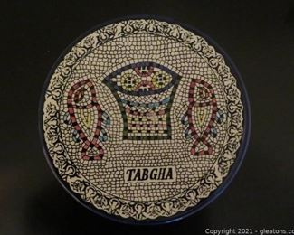 Mosaic Look Ceramic Plate From Jerusalem