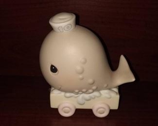 Precious Moments Age 10 Birthday Train Whale Figurine
