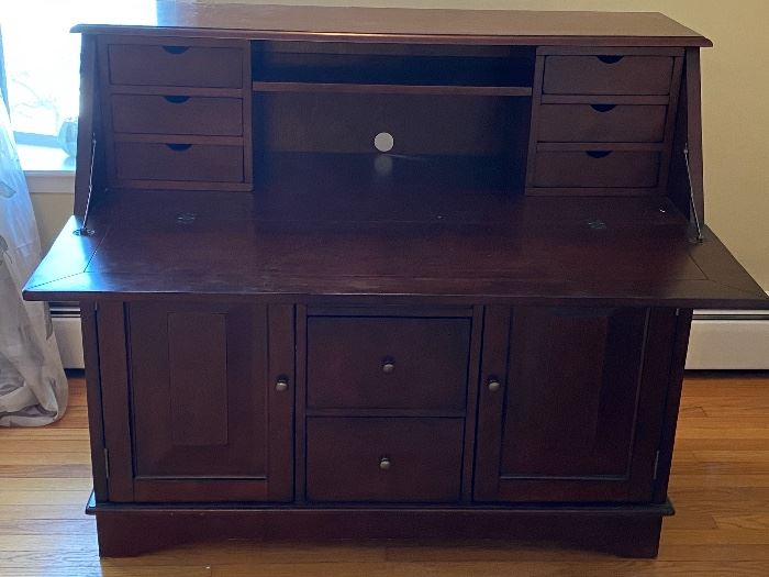 Crosley Sullivan Secretary Desk with 10 drawers
