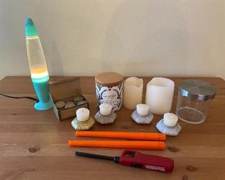 Candles, Lavender Scent, Lighter, Electric Light