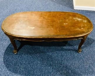 King Louis XV oval wooden center table