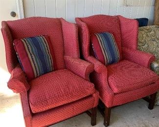 Matching high back chairs