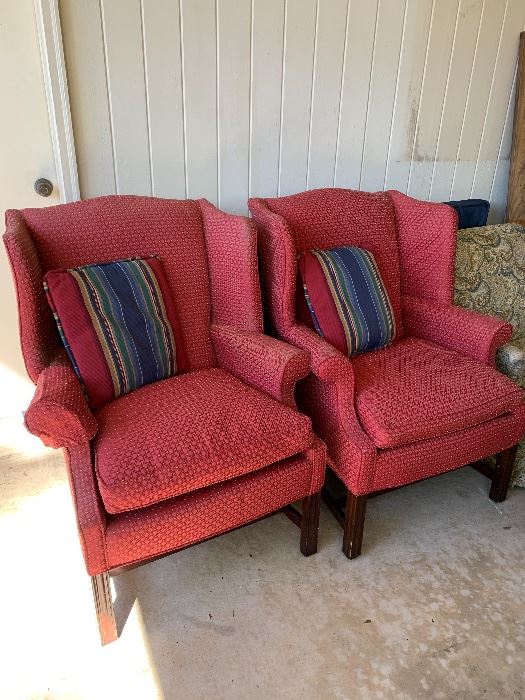 Matching high back chairs