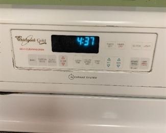Whirlpool self cleaning oven
