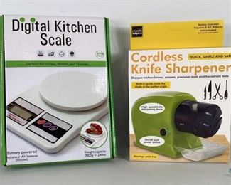 Kitchen Scale and knife Sharpener