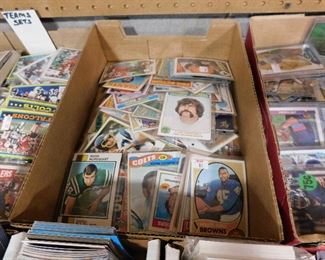 Vintage football trading cards