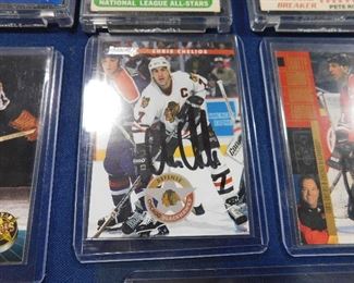 Chris Chelios signed card