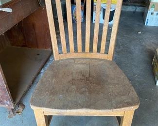 Vintage Wood School Library Chair #132 by High Point Bending & Chair Co