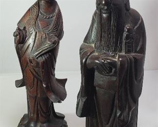 Japanese Wood Carved Figurines