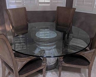 Thomasville Hemingway collection. Table with 4 chairs.
