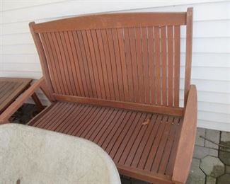 Like New Outdoor Loveseat and Rocking Chair, Chai & Matching Table

