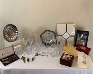 Crystal, Lenox, Waterford, and Reed Barton