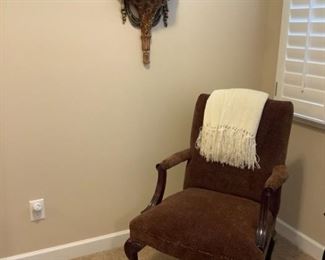 Wesley Hall Animal Print Accent Arm Chair