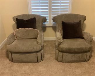 Lexington Green Fabric Chairs - 2