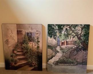 Mediterranean Stucco Canvas Wall Hangings