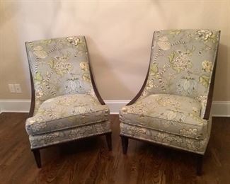 Part 2 Wesley Hall Floral Sitting Chairs