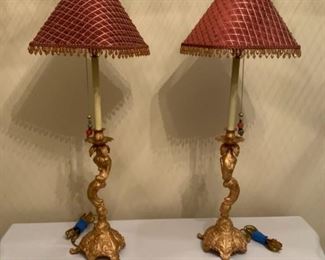 Gold Red Lamps