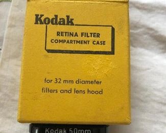 Kodak Retina filter compartment case for 35mm diameter filters & lens hood. $8 1of2