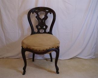 Antique Queen Anne Style Side Chair 
