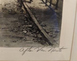 Alfred Van Neste signed art print