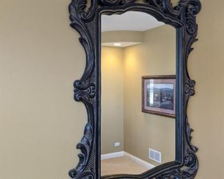 Ornate scroll  mirror