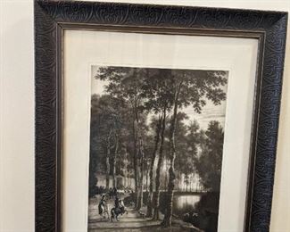 Jan Hackaert, "The Ash Tree Avenue", framed museum print