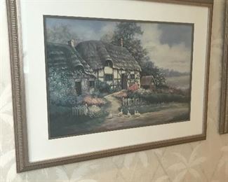 Cottage scene Art by Earlene Moses