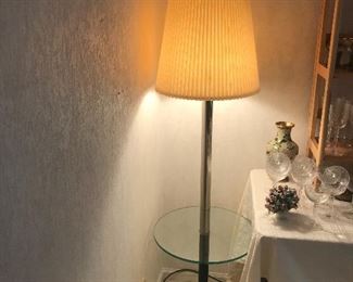 Floor lamp brass and glass