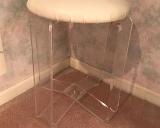 Acrylic base stool