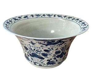 Chinoiserie Blue and White Bowl 