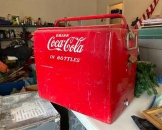 vintage coca cola cooler