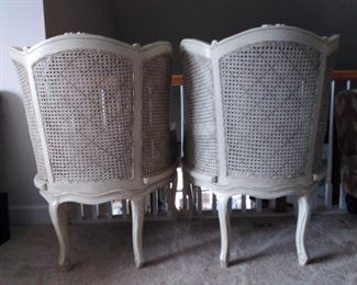 Back view of French Country Chairs