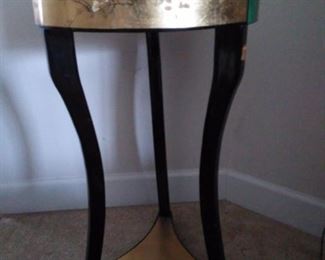 Hand painted wood table round