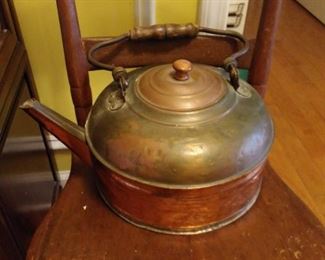 Large copper tea kettle