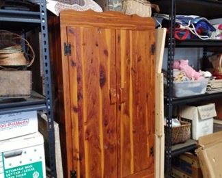 Cedar armoir closed