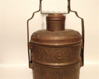 Copper pot with lid, 